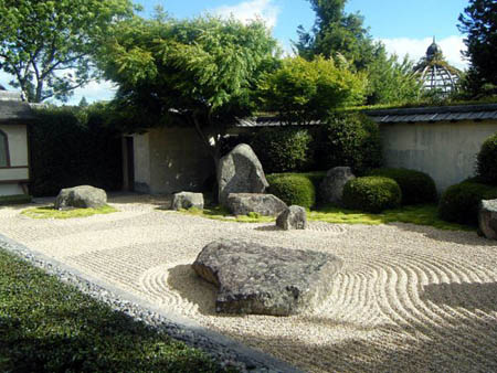 khu vườn mini, vườn theo phong cách Nhật Bản, vườn trà