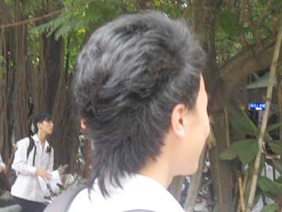Strange hairstyles at school after Tet