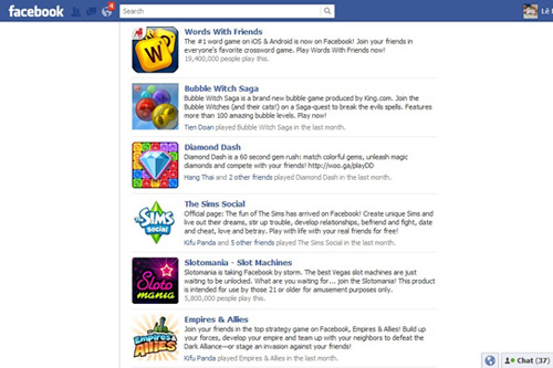 Best Facebook Games of 2012