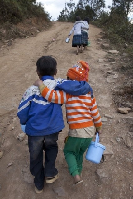 mu cang chai, kids, children, school