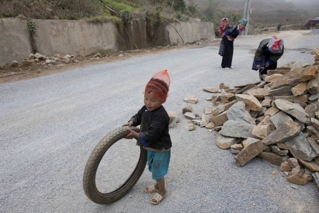 mu cang chai, kids, children, school