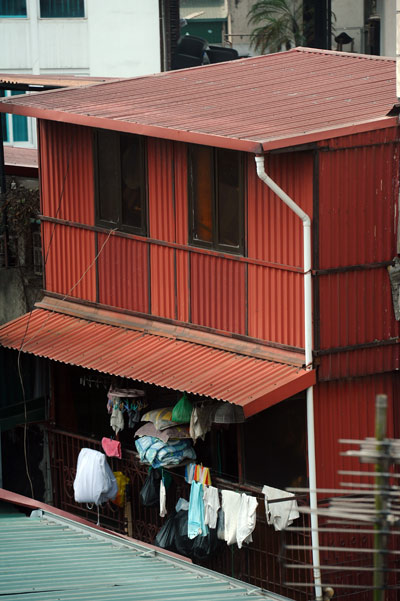 hanoi, old quarter, iron cage, iron roof