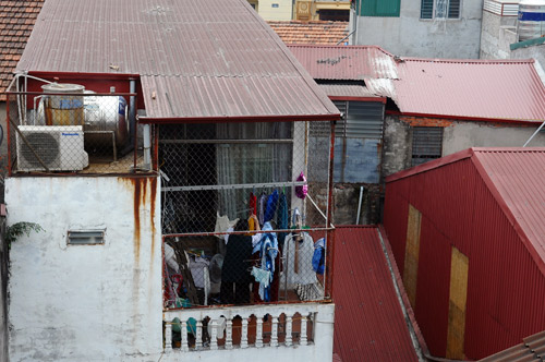 hanoi, old quarter, iron cage, iron roof