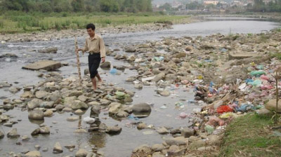 cau river, pollution, disappear