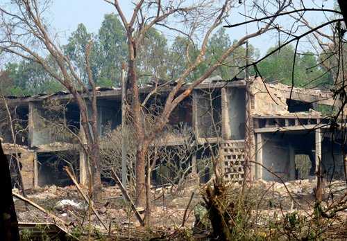 firework warehouse, explosion, phu tho