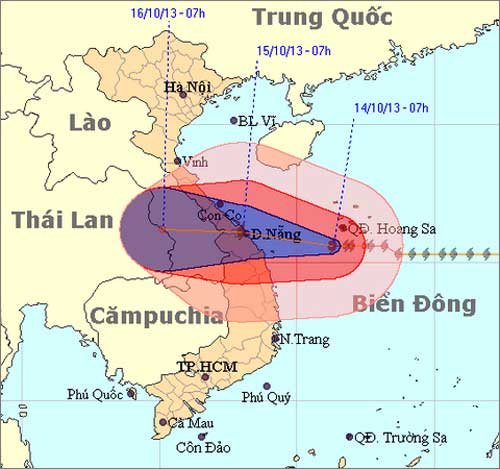 Typhoon Nari, landfall, Quang Tri, Quang Ngai