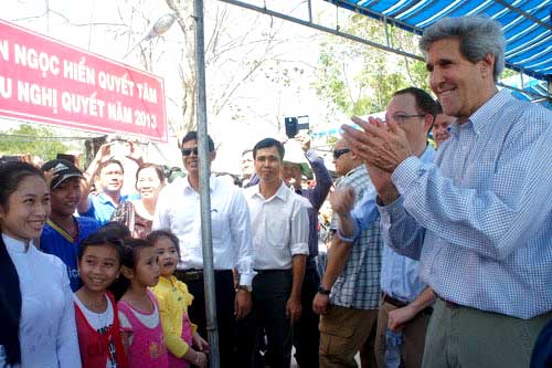 Vietnam-US relations, US State Secretary, John Kerry, HCM City, Ca Mau