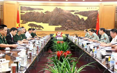 review 2013, china-vietnam, defense dialogue, navy, army