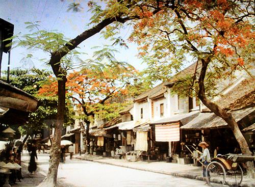 hanoi, first color photos, leon busy, french photographer