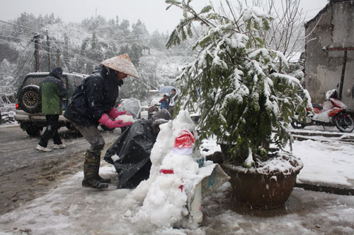 sapa, snowfall, snow