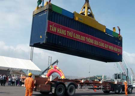 Quy Nhon Port, Vietnamese firms, export and import values