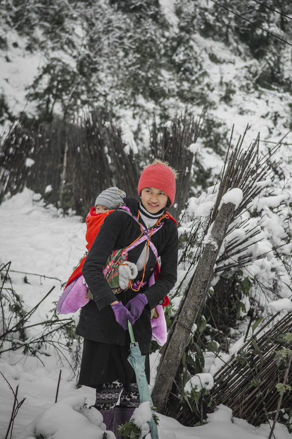 sapa snow, photos for charity, mountain kids, raising fund