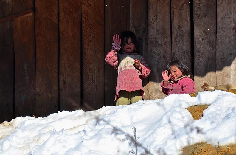 sapa snow, photos for charity, mountain kids, raising fund