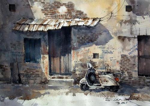 Direk Kingnok, paintings of vietnam, thai artist