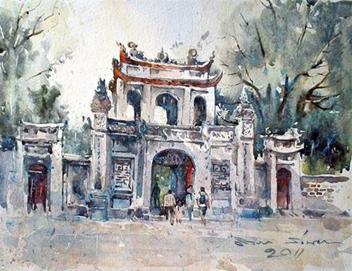 Direk Kingnok, paintings of vietnam, thai artist