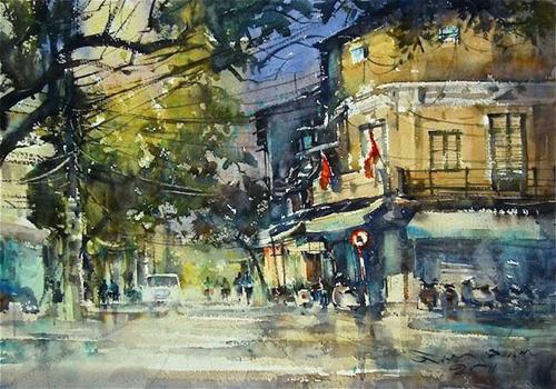 Direk Kingnok, paintings of vietnam, thai artist