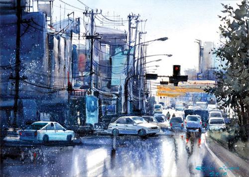 Direk Kingnok, paintings of vietnam, thai artist