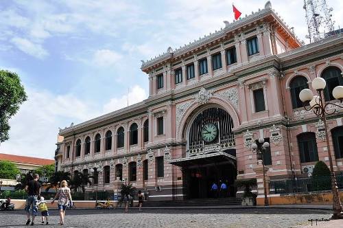 famous architecture, thong nhat palace, thu thiem tunnel, ben thanh market, saigon