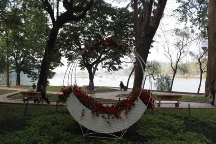 tet, hanoi street, decoration