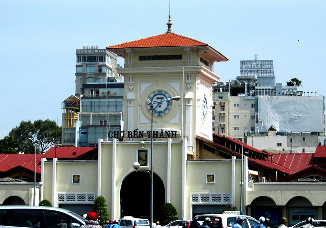 Saigon, HCM City, outstanding architecture, French style, Ben Thanh Market