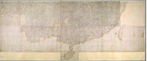 chinese maps, east sea, qing, Ming, emperor kangxi