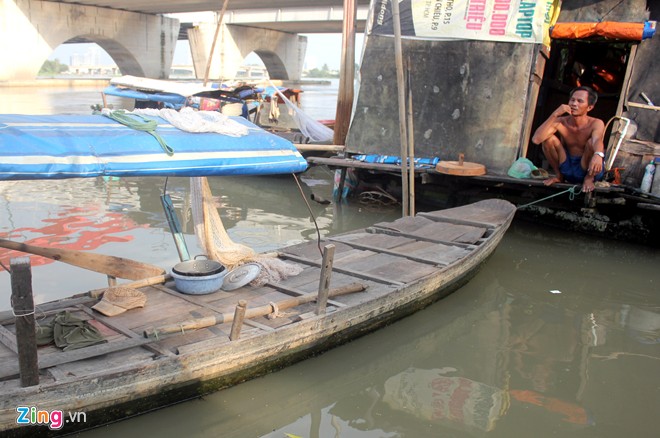 fishing village in saigon, floating life, saigon river