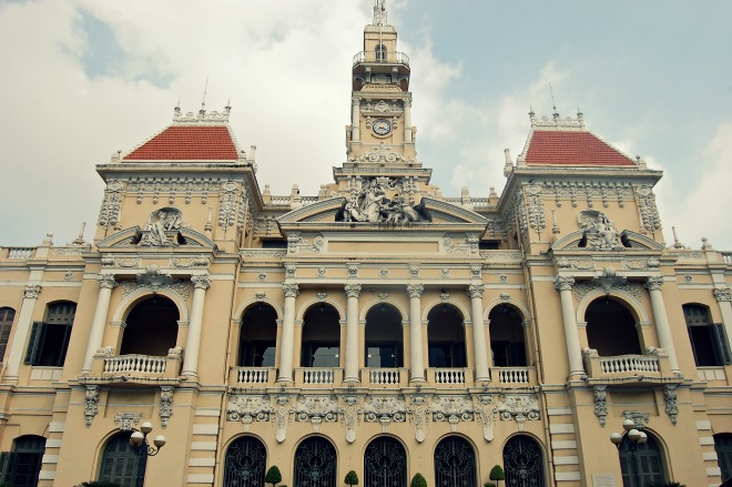 saigon symbols, saigon architectural works, city theatry, post office