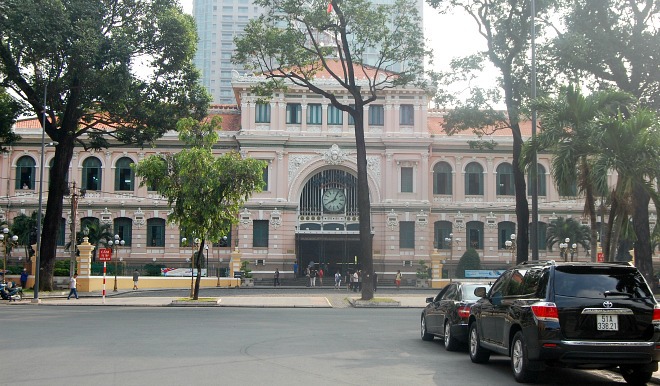 saigon symbols, saigon architectural works, city theatry, post office