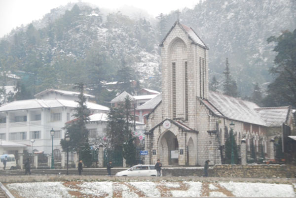 Snow to fall on Sapa tonight