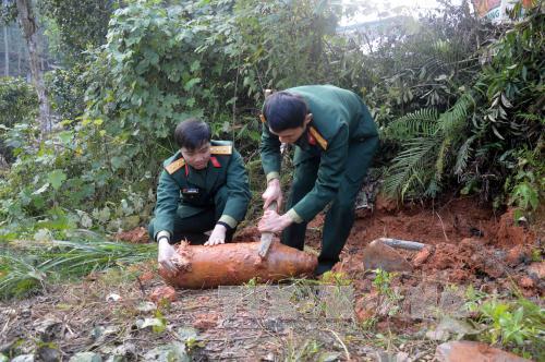 US bomb disarmed in Ha Giang