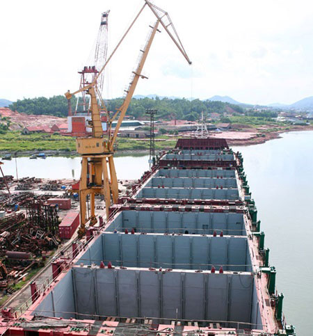 Shipbuilding, seafood industry, Quang Ngai