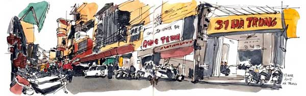 Hanoi trip, sketches