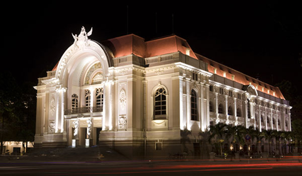 HCM City, Municipal Theater, French architectural style