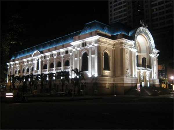 HCM City, Municipal Theater, French architectural style