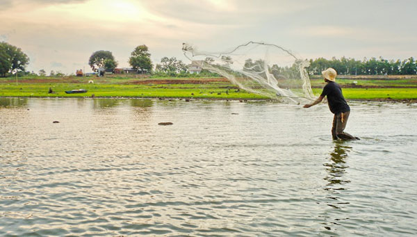 Romantic scenery, Ea Kao Lake, Buon Ma Thuot City