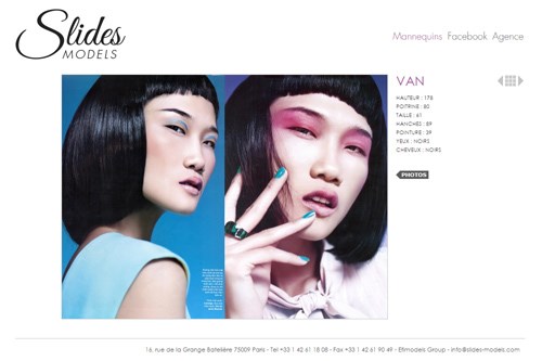 First Vietnamese model works in Paris, kha my van