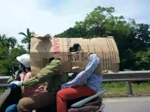 Shielding from the sun, Vietnamese style
