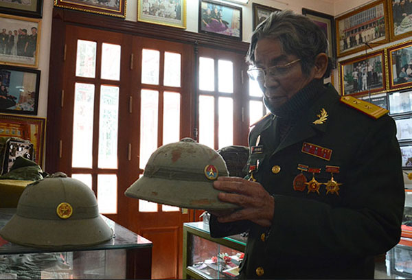 Veteran Nguyen Manh Hiep, Binh Tri Thien battlefield, war artifacts