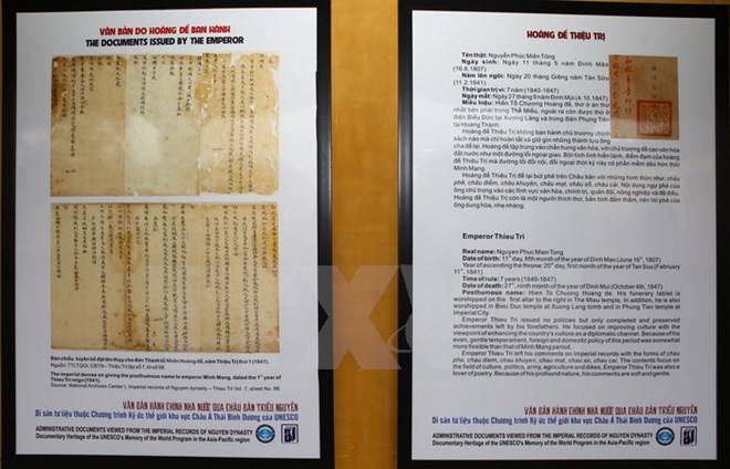 Nguyen Dynasty’s royal documents’ value to be promoted, entertainment events, entertainment news, entertainment activities, what’s on, Vietnam culture, Vietnam tradition, vn news, Vietnam beauty, news Vietnam, Vietnam news, Vietnam net news, vietnamnet