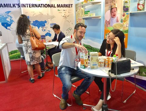 Viet Nam Dairy Products (Vinamilk) at THAIFEX-World of Food Asia 2017 in Bangkok. Vinamilk was ranked 8th in this year’s list of the 300 most powerful companies in Asia according to Nikkei Asian Review. Image: Vietnam Bridge