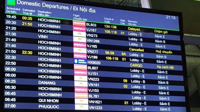 Vietnam aviation: Delays fall despite increase in total flights, vietnam economy, business news, vn news, vietnamnet bridge, english news, Vietnam news, news Vietnam, vietnamnet news, vn news, Vietnam net news, Vietnam latest news, Vietnam breaking news