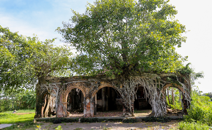 The ancient communal house inside Bodhi trees in Tien Giang, travel news, Vietnam guide, Vietnam airlines, Vietnam tour, tour Vietnam, Hanoi, ho chi minh city, Saigon, travelling to Vietnam, Vietnam travelling, Vietnam travel, vn news