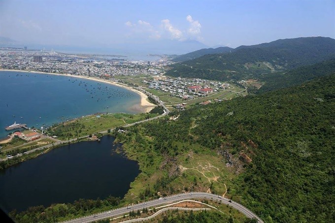 A view of Son Tra Peninsula in Da Nang. Image: Helicop Tour