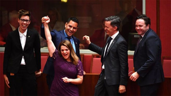 Australia, same-sex marriage, lawmakers passed