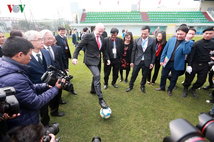 FIFA president pledges to support growth of football in Vietnam, Sports news, football, Vietnam sports, vietnamnet bridge, english news, Vietnam news, news Vietnam, vietnamnet news, Vietnam net news, Vietnam latest news, vn news, Vietnam breaking news