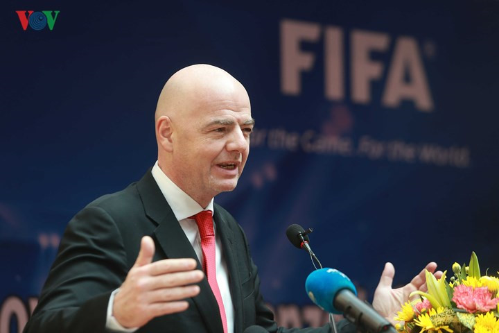 FIFA president pledges to support growth of football in Vietnam, Sports news, football, Vietnam sports, vietnamnet bridge, english news, Vietnam news, news Vietnam, vietnamnet news, Vietnam net news, Vietnam latest news, vn news, Vietnam breaking news