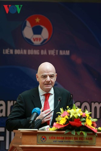 FIFA president pledges to support growth of football in Vietnam, Sports news, football, Vietnam sports, vietnamnet bridge, english news, Vietnam news, news Vietnam, vietnamnet news, Vietnam net news, Vietnam latest news, vn news, Vietnam breaking news