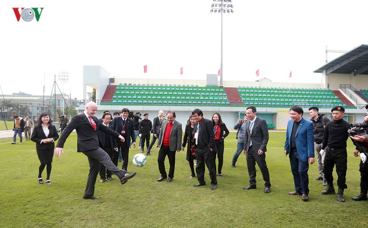 FIFA president pledges to support growth of football in Vietnam, Sports news, football, Vietnam sports, vietnamnet bridge, english news, Vietnam news, news Vietnam, vietnamnet news, Vietnam net news, Vietnam latest news, vn news, Vietnam breaking news