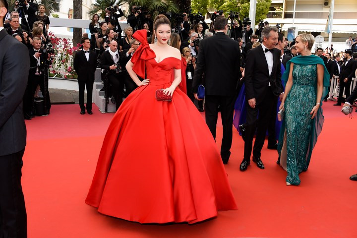 Hollywood actress wows Cannes with Vietnamese dress - VnExpress