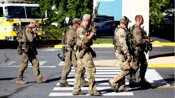 Maryland shooting, attack on US newspaper